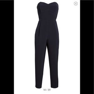 Adelyn Rae Strapless Slim Leg Jumpsuit